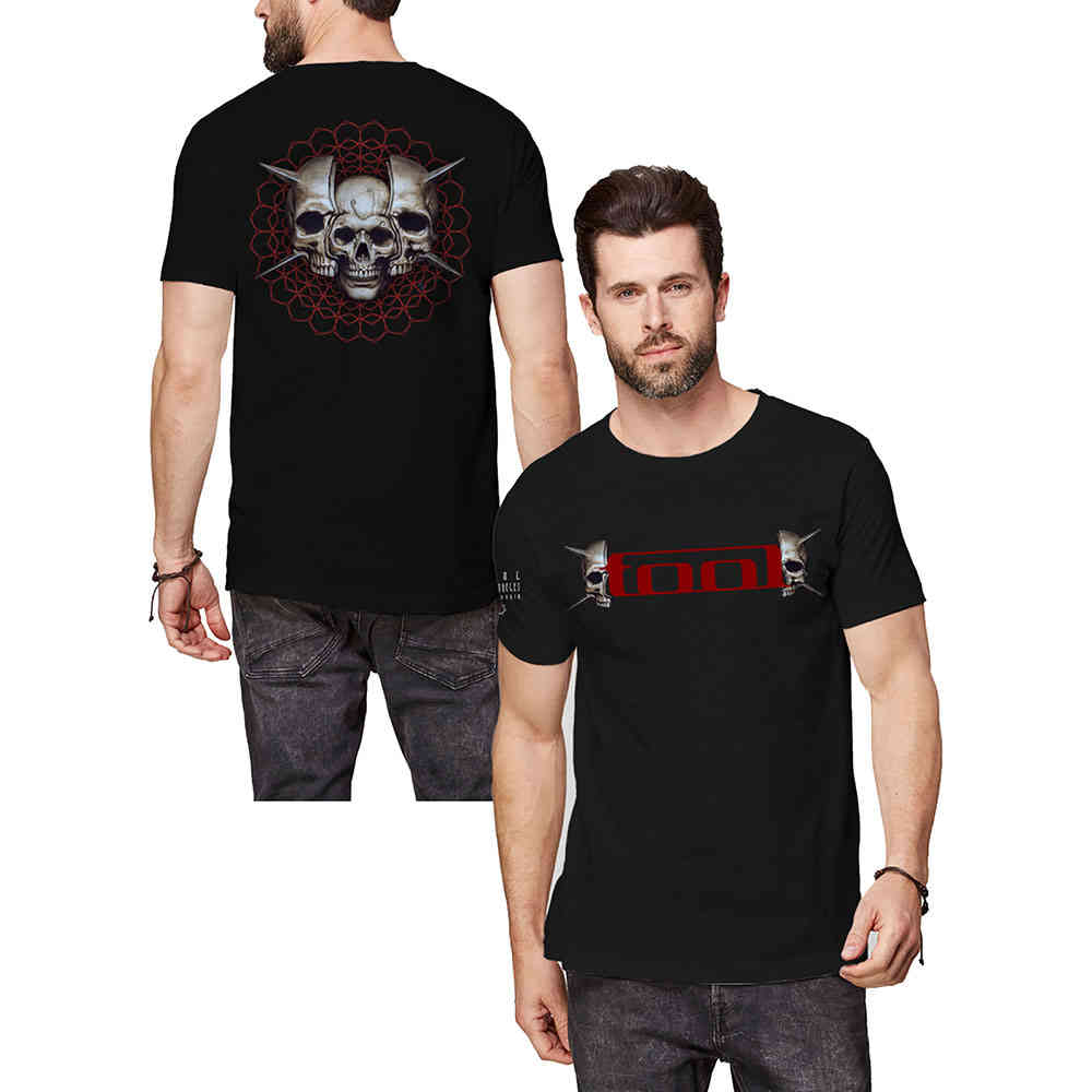 Tool - Skull Spikes Heren Tshirt - Zwart